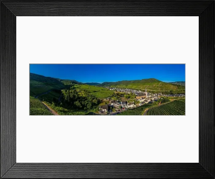 Framed Print : Panoramic view of the Moselle vineyards near Bruttig-Fankel Framed Print : Panoramic view of the Moselle vineyards near Bruttig-Fankel
