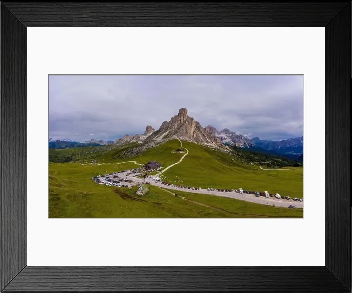Framed Print : Panoramic view on Giau Pass Framed Print : Panoramic view on Giau Pass
