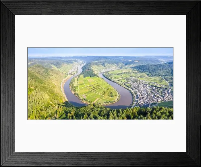 Framed Print : Moselle loop Calmont river Moselle loop nature landscape in Bremm Germany panorama Framed Print : Moselle loop Calmont river Moselle loop nature landscape in Bremm Germany panorama