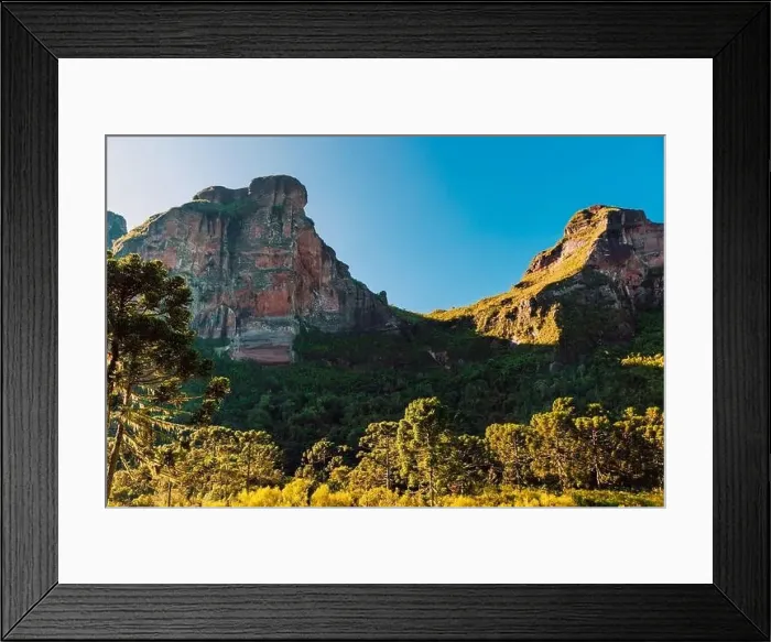 Framed Print : Morro dos Cabritos canyon with trees and rocks with morning lignt in Urubici, Santa Catarina, Brazil Framed Print : Morro dos Cabritos canyon with trees and rocks with morning lignt in Urubici, Santa Catarina, Brazil