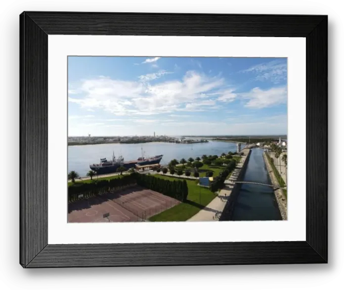 Framed Print : Drone view Barra Beach, Aveiro, Portugal, Europe Framed Print : Drone view Barra Beach, Aveiro, Portugal, Europe