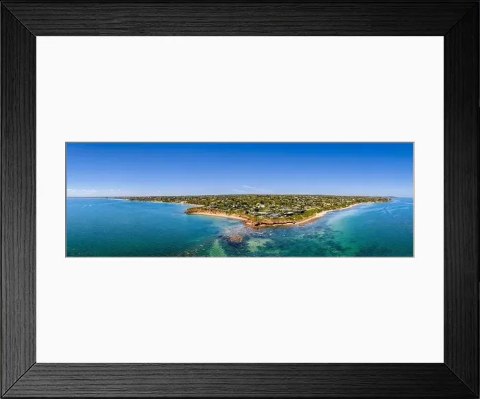 Framed Print : Aerial shot of Daveys Bay Pelican Point Framed Print : Aerial shot of Daveys Bay Pelican Point