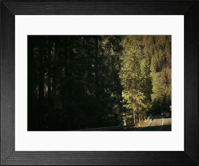 Framed Print : Road in Ukrainian Carpathian mountains in sunny day Framed Print : Road in Ukrainian Carpathian mountains in sunny day