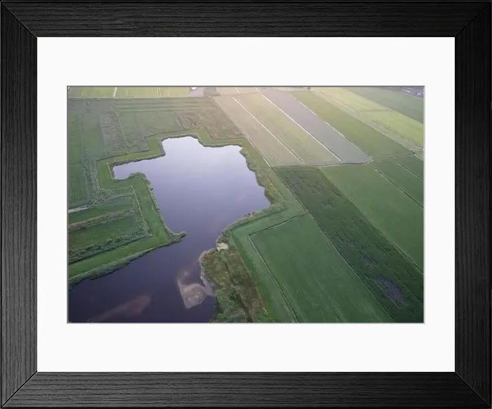 Framed Print : Agricultural landscape of Friesland, one of the northern provinces of the Netherlands - Friesland from above Framed Print : Agricultural landscape of Friesland, one of the northern provinces of the Netherlands - Friesland from above