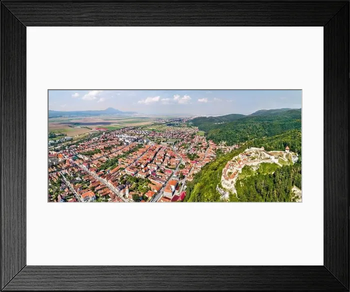 Framed Print : Rasnov Town and Fortress in Romania Framed Print : Rasnov Town and Fortress in Romania
