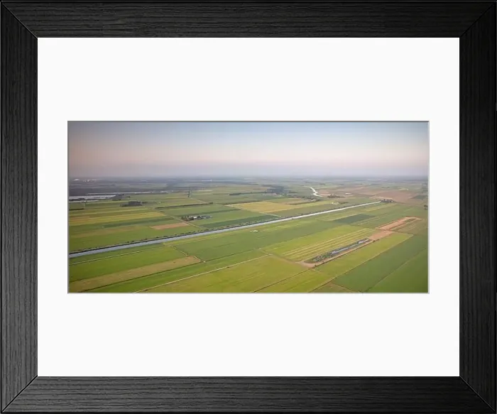 Framed Print : Agricultural landscape of Friesland, one of the northern provinces of the Netherlands - Friesland from above Framed Print : Agricultural landscape of Friesland, one of the northern provinces of the Netherlands - Friesland from above