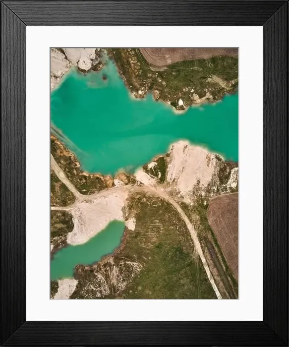 Framed Print : Aerial drone view Amazing industrial landscape Framed Print : Aerial drone view Amazing industrial landscape