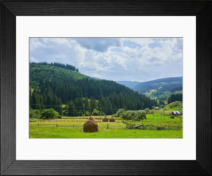 Framed Print : Beautiful mountain and forest in spring Framed Print : Beautiful mountain and forest in spring