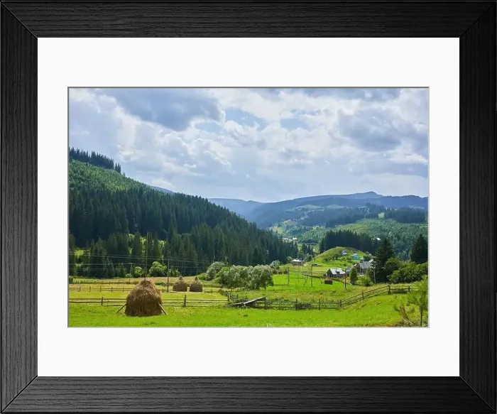 Framed Print : Beautiful mountain and forest in spring Framed Print : Beautiful mountain and forest in spring