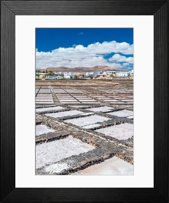 Framed Print : Evaporation salt flats tanks, Las Salinas del Carmen, Fuerteventura, Canary Islands, Spain Framed Print : Evaporation salt flats tanks, Las Salinas del Carmen, Fuerteventura, Canary Islands, Spain