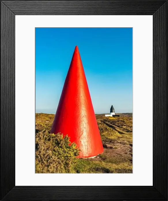 Framed Print : Navigational Daymarks on Land's End, Gwennap Head, Porthgwarra, Lands End, Cornwall, England Framed Print : Navigational Daymarks on Land's End, Gwennap Head, Porthgwarra, Lands End, Cornwall, England
