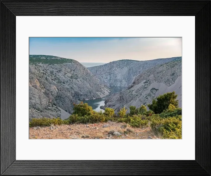 Framed Print : Zrmanja canyon at sunset, Croatia Framed Print : Zrmanja canyon at sunset, Croatia