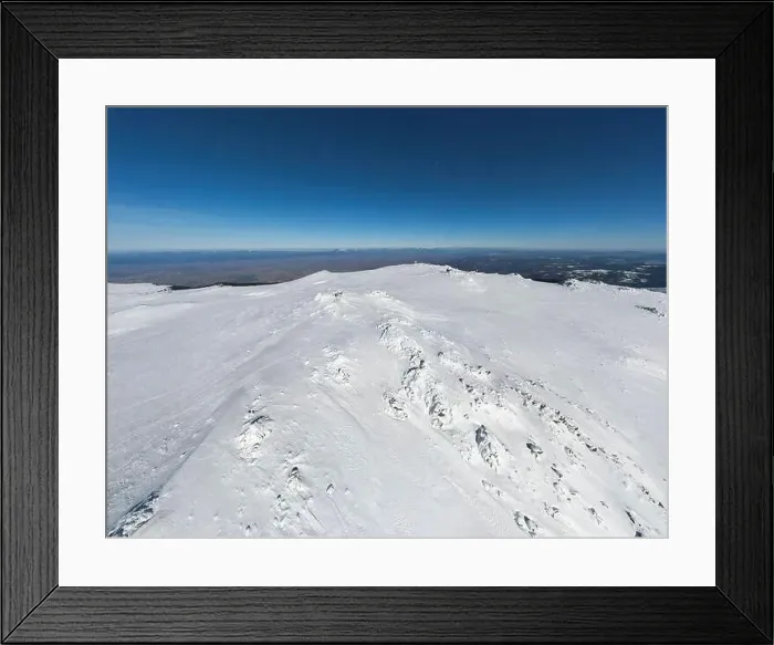 Framed Print : Aerial Winter view of Vitosha Mountain near Cherni Vrah peak, Sofia City Region, Bulgaria Framed Print : Aerial Winter view of Vitosha Mountain near Cherni Vrah peak, Sofia City Region, Bulgaria
