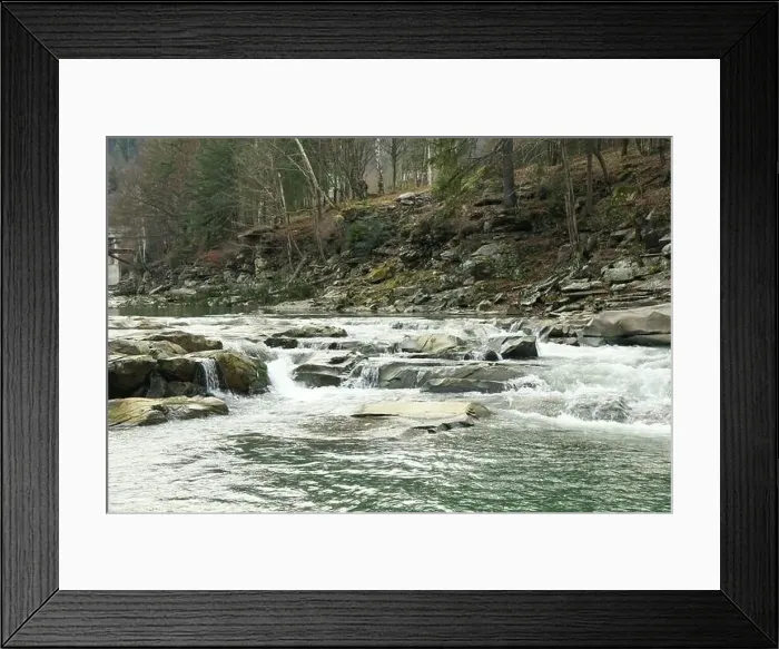 Framed Print : River in the Carpathian mountains in autumn Framed Print : River in the Carpathian mountains in autumn