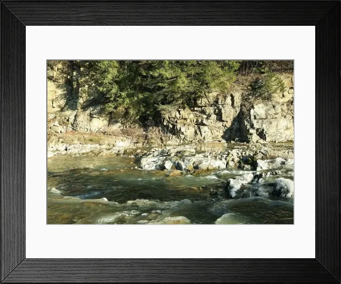 Framed Print : River in the Carpathian mountains in autumn Framed Print : River in the Carpathian mountains in autumn