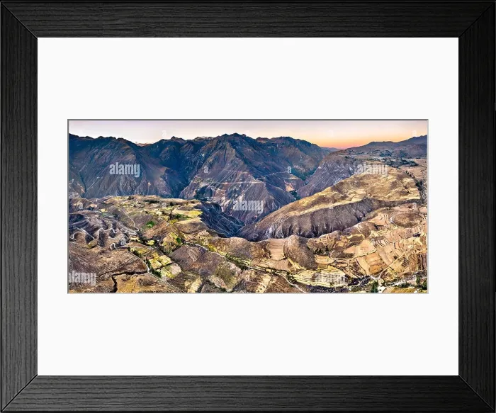 Framed Print : Scenery of the Colca Canyon in Peru, one of the deepest canyons in the world Framed Print : Scenery of the Colca Canyon in Peru, one of the deepest canyons in the world