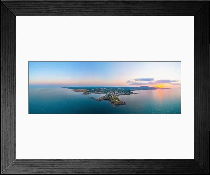 Framed Print : Sunset aerial view of Bulgarian seaside town Ahtopol Framed Print : Sunset aerial view of Bulgarian seaside town Ahtopol