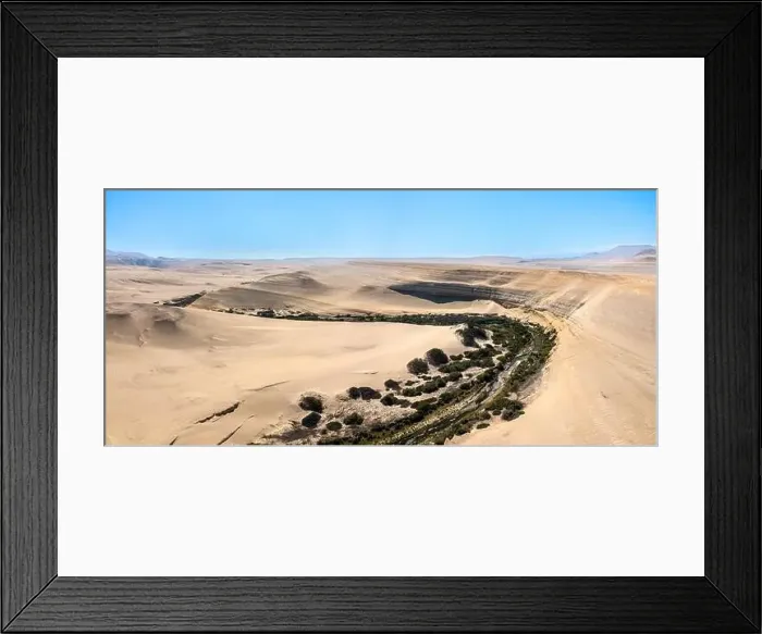 Framed Print : Ica River at Canyon de los Perdidos in Peru Framed Print : Ica River at Canyon de los Perdidos in Peru