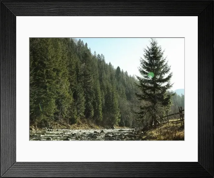 Framed Print : River in the Carpathian mountains in autumn Framed Print : River in the Carpathian mountains in autumn