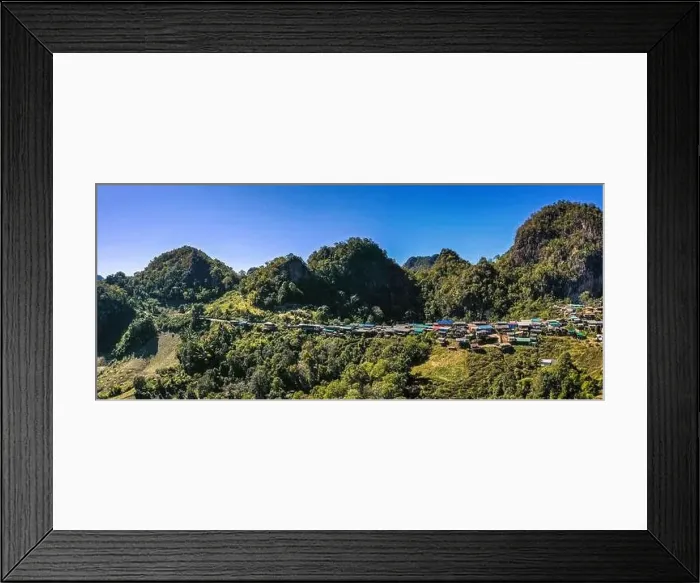 Framed Print : Phu Pha Mok Ban Jabo village in Mae Hong Son, Thailand Framed Print : Phu Pha Mok Ban Jabo village in Mae Hong Son, Thailand