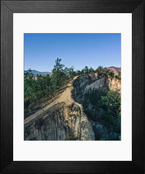 Framed Print : Aerial view of Pai Canyon in Pai, Mae Hong Son, Thailand Framed Print : Aerial view of Pai Canyon in Pai, Mae Hong Son, Thailand