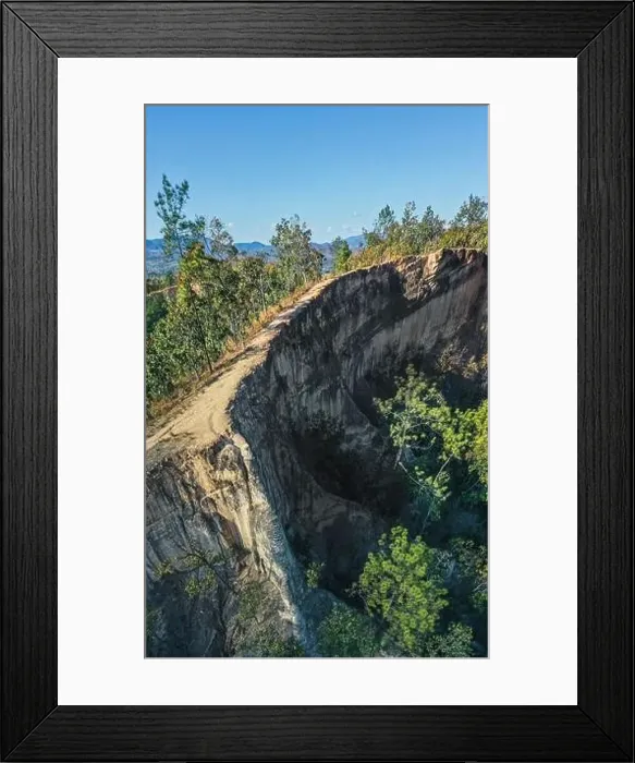 Framed Print : Aerial view of Pai Canyon in Pai, Mae Hong Son, Thailand Framed Print : Aerial view of Pai Canyon in Pai, Mae Hong Son, Thailand