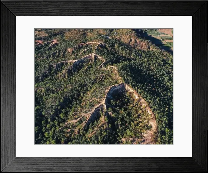 Framed Print : Aerial view of Pai Canyon in Pai, Mae Hong Son, Thailand Framed Print : Aerial view of Pai Canyon in Pai, Mae Hong Son, Thailand