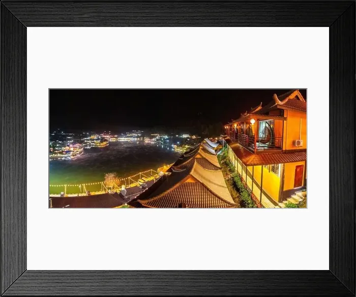 Framed Print : Sunrise with fog over Ban Rak thai, chinese village near a lake in Mae Hong Son, Thailand Framed Print : Sunrise with fog over Ban Rak thai, chinese village near a lake in Mae Hong Son, Thailand