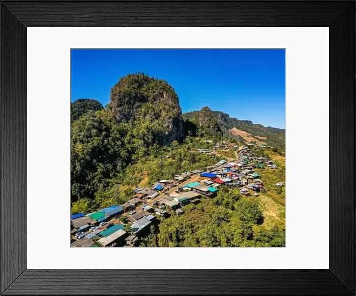 Framed Print : Phu Pha Mok Ban Jabo village in Mae Hong Son, Thailand Framed Print : Phu Pha Mok Ban Jabo village in Mae Hong Son, Thailand
