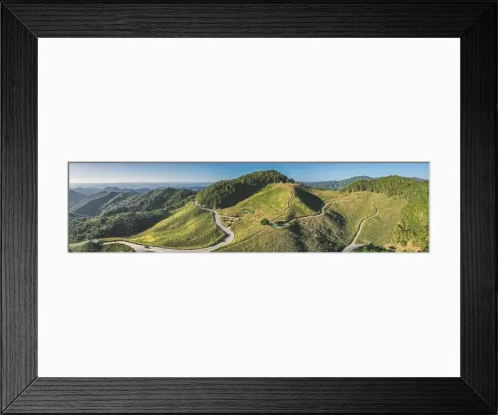Framed Print : Aerial view of Thung Bua Tong Fields in Mae Hong Son, Thailand Framed Print : Aerial view of Thung Bua Tong Fields in Mae Hong Son, Thailand