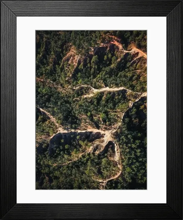 Framed Print : Aerial view of Pai Canyon in Pai, Mae Hong Son, Thailand Framed Print : Aerial view of Pai Canyon in Pai, Mae Hong Son, Thailand