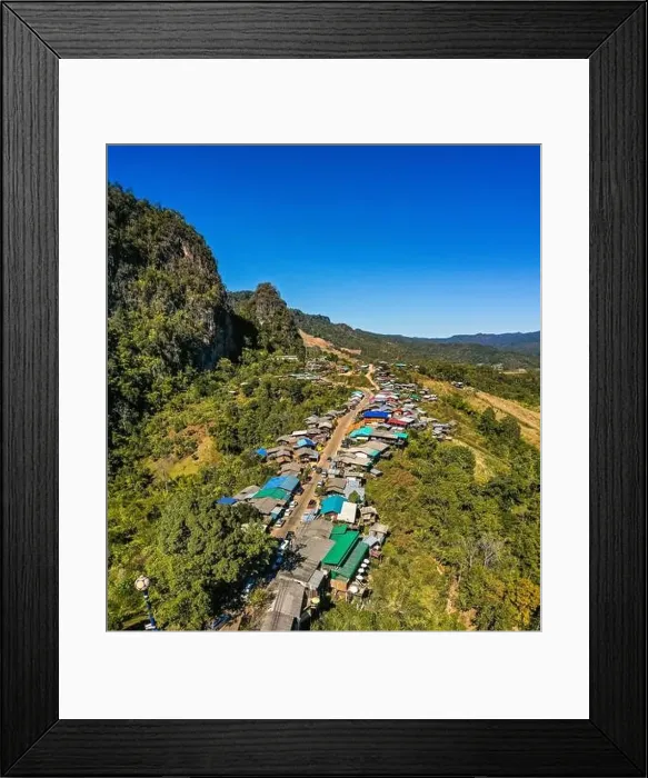 Framed Print : Phu Pha Mok Ban Jabo village in Mae Hong Son, Thailand Framed Print : Phu Pha Mok Ban Jabo village in Mae Hong Son, Thailand