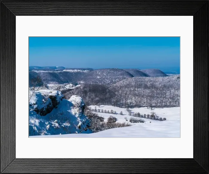Framed Print : Germany, Breitenstein panorama view on swabian alb mountains Framed Print : Germany, Breitenstein panorama view on swabian alb mountains