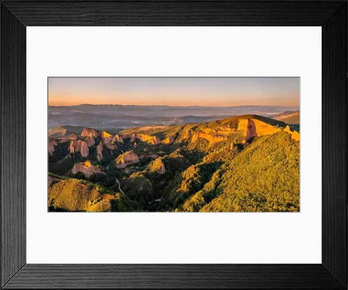 Framed Print : Las Medulas, a Roman gold-mining site. UNESCO world heritage in Castile and Leon, Spain