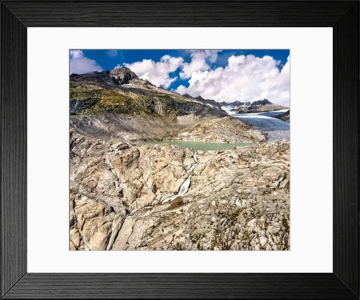Framed Print : The Rhone Glacier, the source of the Rhone River at Furka Pass in the Swiss Alps Framed Print : The Rhone Glacier, the source of the Rhone River at Furka Pass in the Swiss Alps