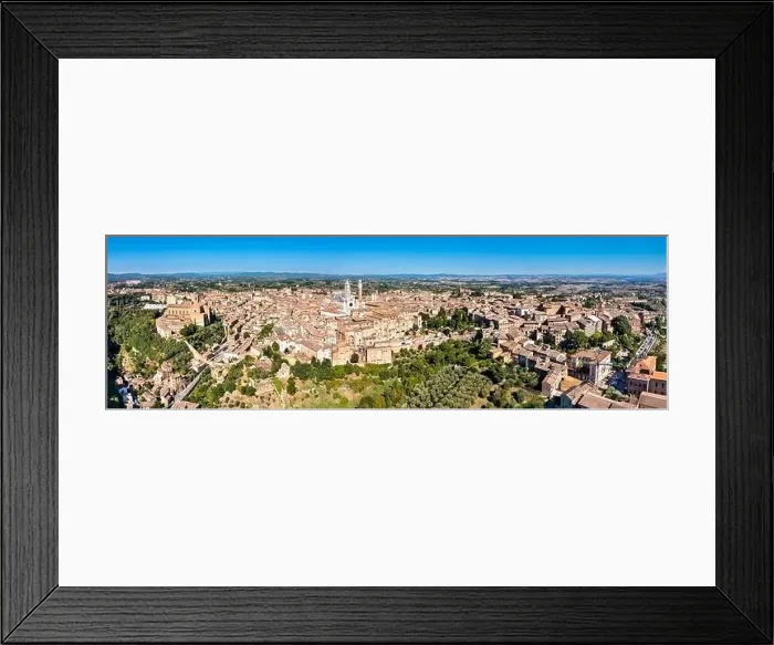 Framed Print : Aerial view of Siena with the Cathedral and the Mangia Tower. UNESCO world heritage in Tuscany, Italy Framed Print : Aerial view of Siena with the Cathedral and the Mangia Tower. UNESCO world heritage in Tuscany, Italy