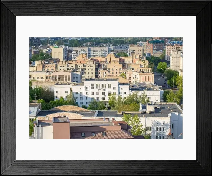 Framed Print : Podil, old Kyiv area. Top view. Ukraine Framed Print : Podil, old Kyiv area. Top view. Ukraine