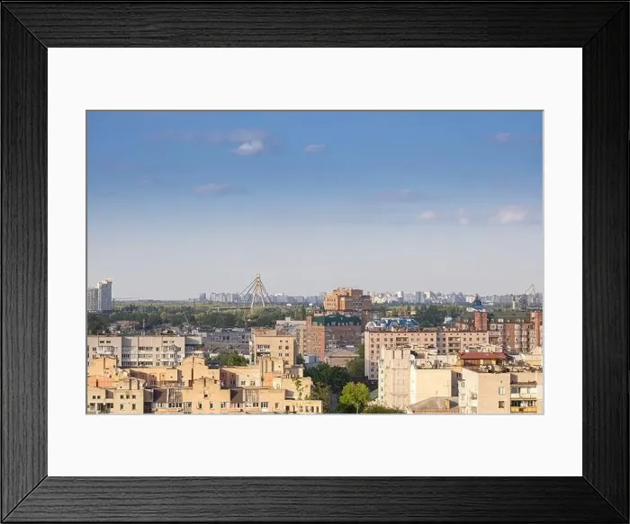 Framed Print : Podil, old Kyiv area. Top view. Ukraine Framed Print : Podil, old Kyiv area. Top view. Ukraine