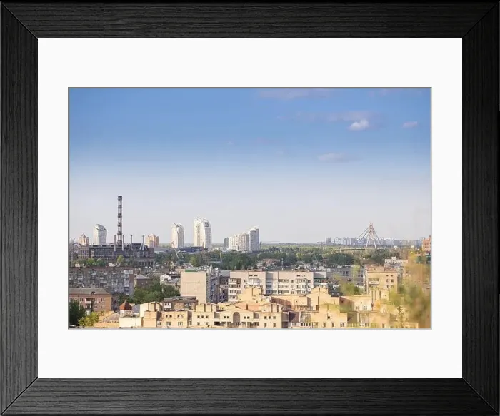 Framed Print : Podil, old Kyiv area. Top view. Ukraine Framed Print : Podil, old Kyiv area. Top view. Ukraine