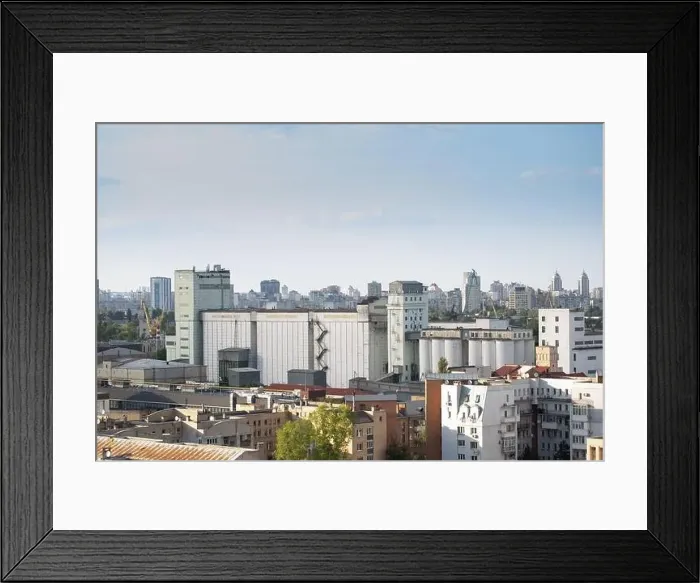 Framed Print : Podil, old Kyiv area. Top view. Ukraine Framed Print : Podil, old Kyiv area. Top view. Ukraine
