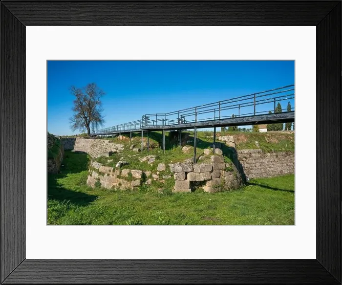 Framed Print : Almeida, Portugal - november 7 2022 - Ruins of Castle in the hsitoris town of Almeida Framed Print : Almeida, Portugal - november 7 2022 - Ruins of Castle in the hsitoris town of Almeida
