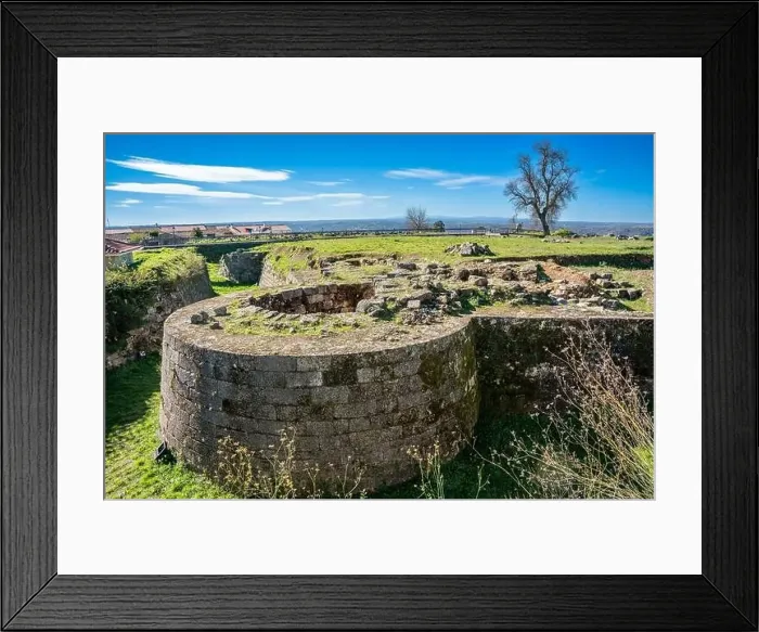 Framed Print : Almeida, Portugal - november 7 2022 - Ruins of Castle in the hsitoris town of Almeida Framed Print : Almeida, Portugal - november 7 2022 - Ruins of Castle in the hsitoris town of Almeida