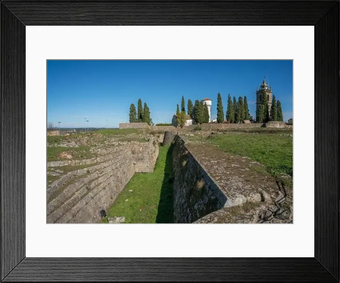 Framed Print : Almeida, Portugal - november 7 2022 - Ruins of Castle in the hsitoris town of Almeida Framed Print : Almeida, Portugal - november 7 2022 - Ruins of Castle in the hsitoris town of Almeida
