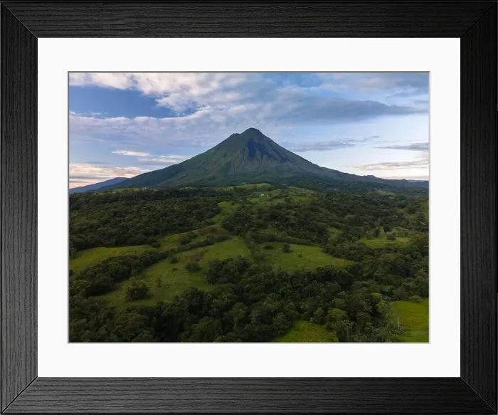 Framed Print : Arenal Volcano Drone Aerial in La Fortuna, Costa Rica Framed Print : Arenal Volcano Drone Aerial in La Fortuna, Costa Rica