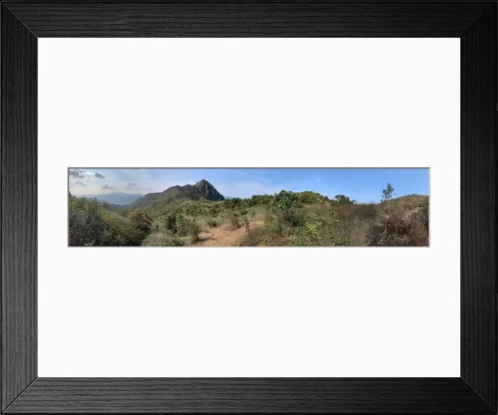Framed Print : panorama of Ma On Shan mountain range Framed Print : panorama of Ma On Shan mountain range