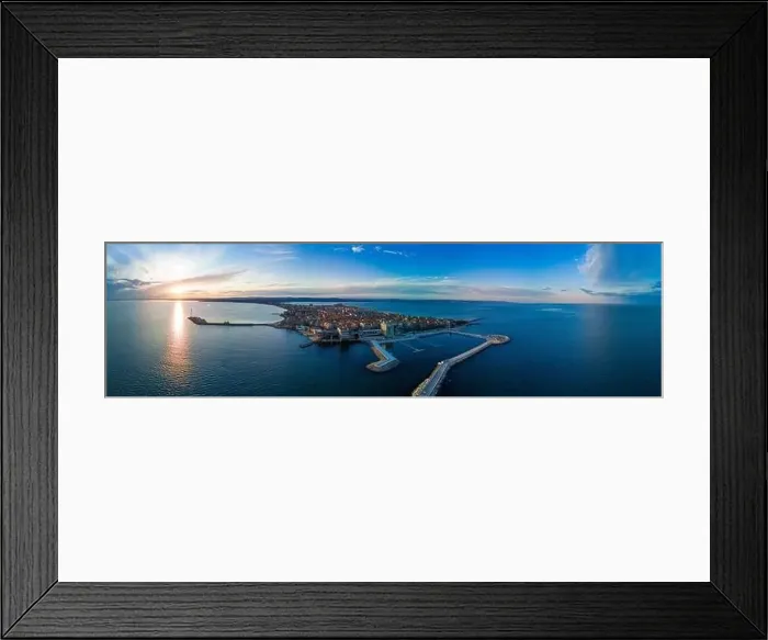 Framed Print : Panoramic bird's eye view over small ancient resort town of Pomorie with old European small houses Framed Print : Panoramic bird's eye view over small ancient resort town of Pomorie with old European small houses
