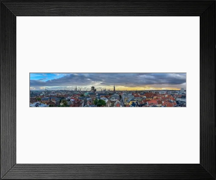 Framed Print : Beautiful aerial view of the delish city of Copenhagen the capital of Denmark Framed Print : Beautiful aerial view of the delish city of Copenhagen the capital of Denmark