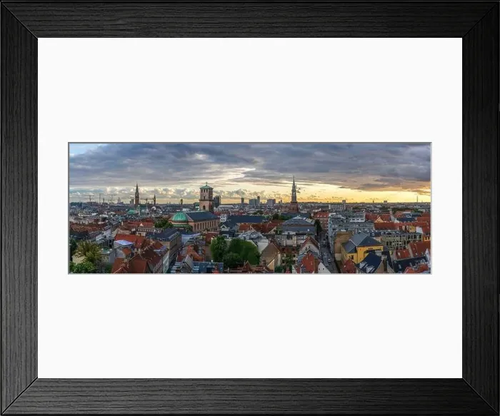 Framed Print : Beautiful aerial view of the delish city of Copenhagen the capital of Denmark Framed Print : Beautiful aerial view of the delish city of Copenhagen the capital of Denmark