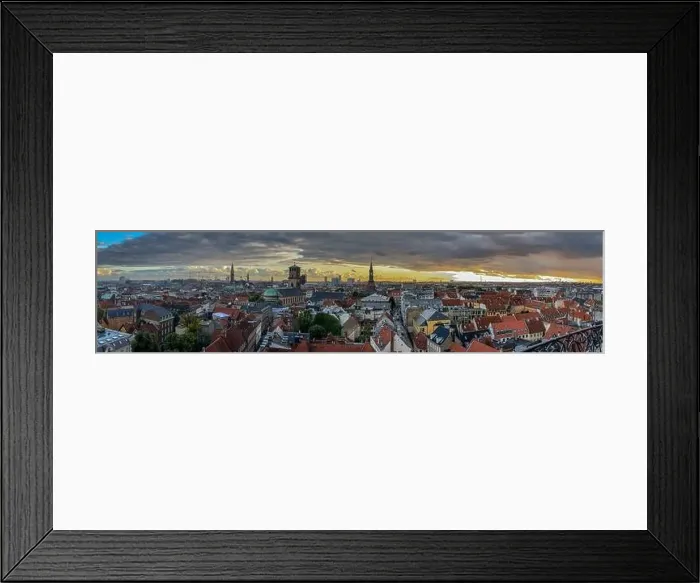 Framed Print : Beautiful aerial view of the delish city of Copenhagen the capital of Denmark Framed Print : Beautiful aerial view of the delish city of Copenhagen the capital of Denmark