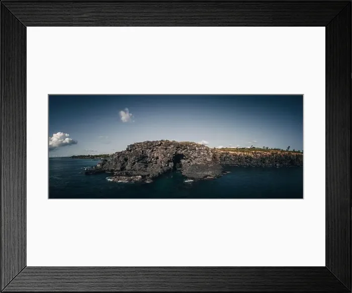 Framed Print : Drone shot taken from the top of the cliff near albion in mauritius island Framed Print : Drone shot taken from the top of the cliff near albion in mauritius island